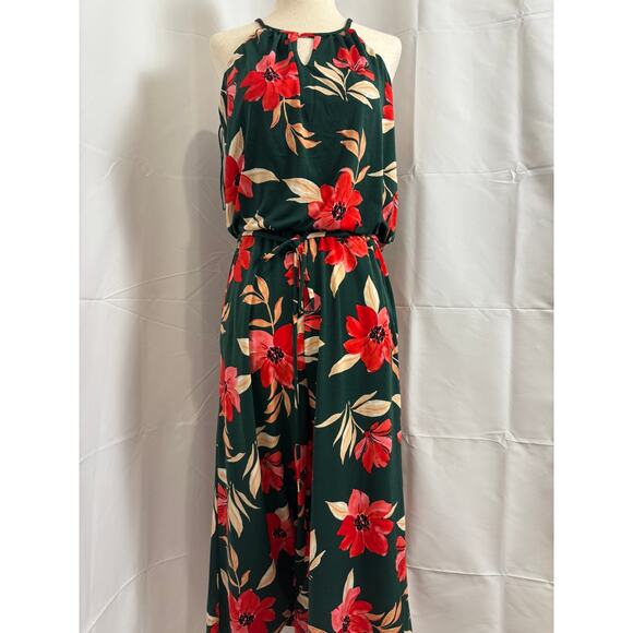 NWT Maggy London Lottie Floral Halter Cropped Jumpsuit - Size 2 - Picture 7 of 9